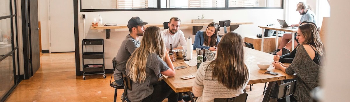 Team celebrating successful strategic plan